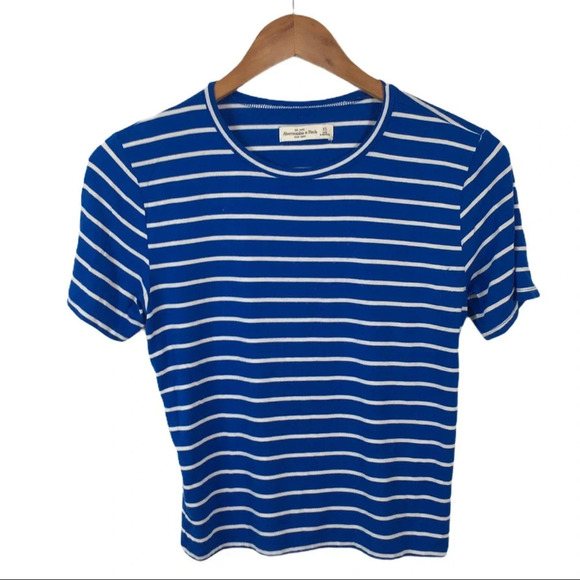 WS668 Abercrombie Soft Viscose Striped Top XS - Picture 1 of 3
